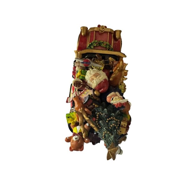 Fitz & Floyd Santa Musical Car Plays "Here Comes Santa Claus" With Original Box - Picture 6 of 7